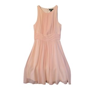 Lauren Ralph Lauren Evening pale peach chiffon dress - 6.  F72